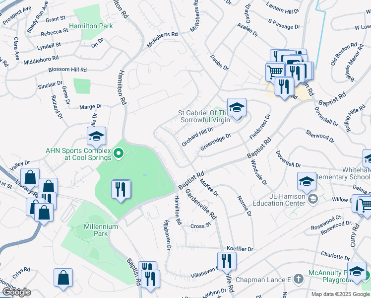 map of restaurants, bars, coffee shops, grocery stores, and more near 4220 McKee Drive in Pittsburgh