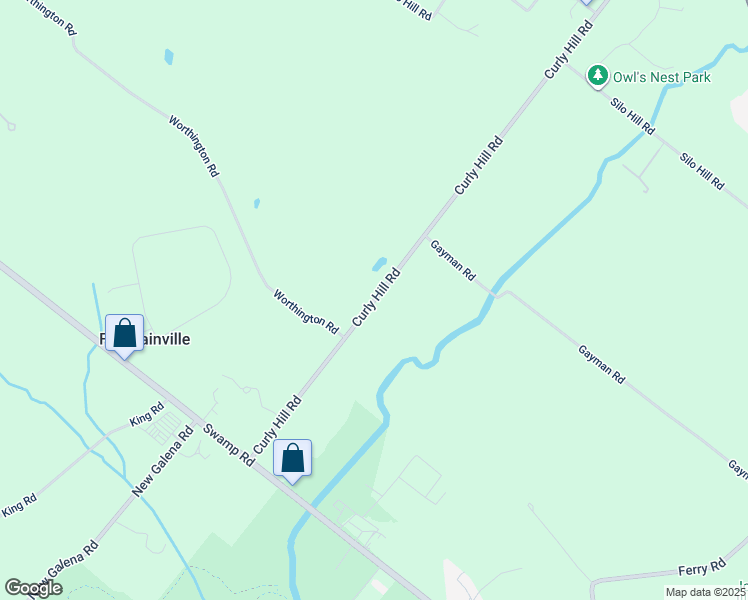 map of restaurants, bars, coffee shops, grocery stores, and more near 3837 Curly Hill Road in Doylestown
