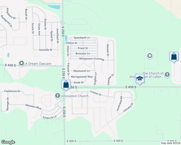 map of restaurants, bars, coffee shops, grocery stores, and more near 2745 Massasoit Ln in Lafayette