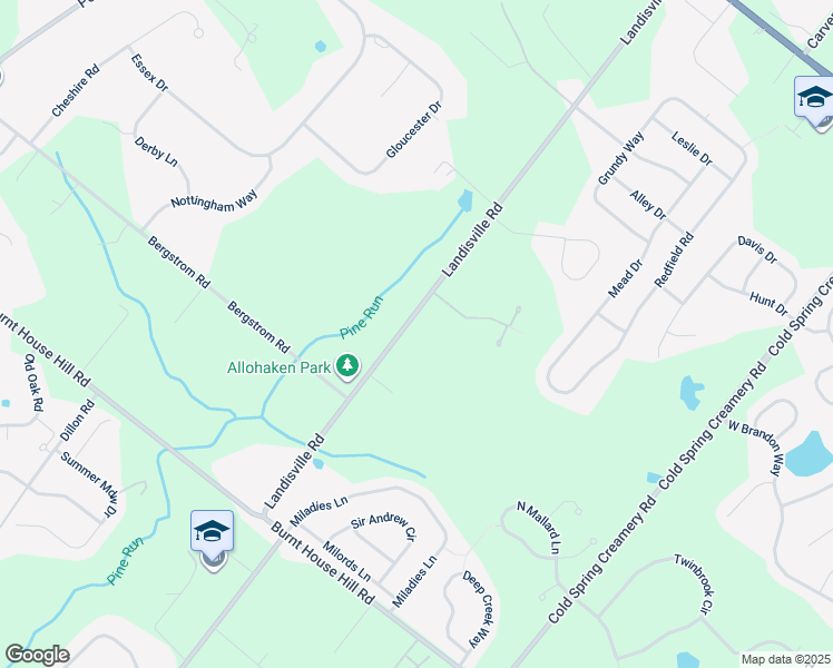 map of restaurants, bars, coffee shops, grocery stores, and more near 4759 Landisville Road in Doylestown