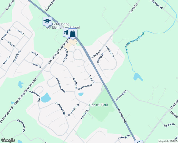 map of restaurants, bars, coffee shops, grocery stores, and more near 5138 Sugar Hill Court in Doylestown