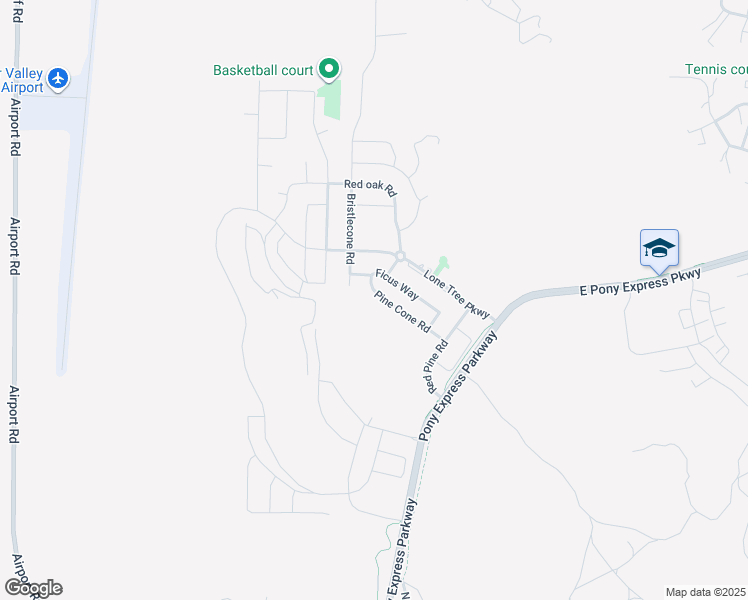 map of restaurants, bars, coffee shops, grocery stores, and more near 1982 Pine Cone Road in Eagle Mountain