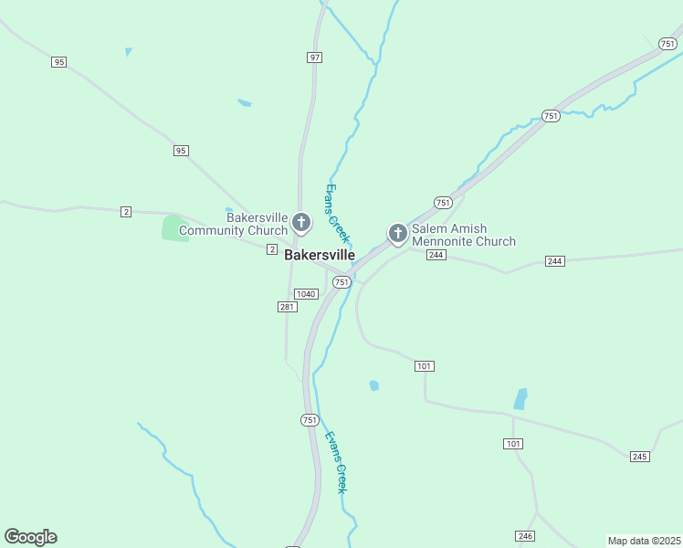 map of restaurants, bars, coffee shops, grocery stores, and more near in Bakersville