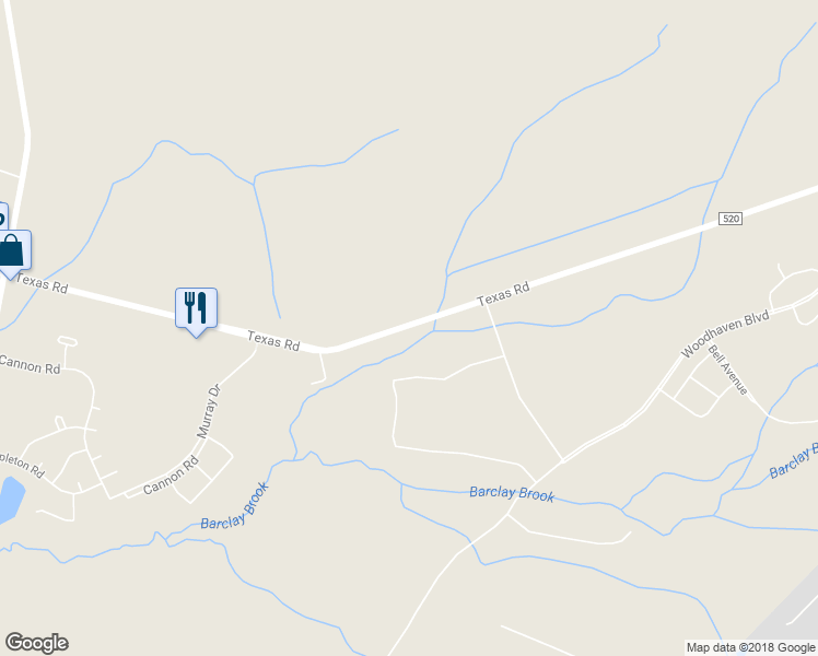 map of restaurants, bars, coffee shops, grocery stores, and more near 360 Texas Road in Old Bridge Township