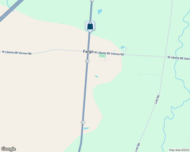 map of restaurants, bars, coffee shops, grocery stores, and more near 25 Ohio 61 in Marengo