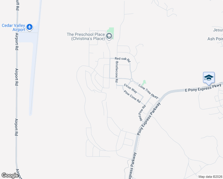 map of restaurants, bars, coffee shops, grocery stores, and more near 7627 North Riva Ridge Road in Eagle Mountain