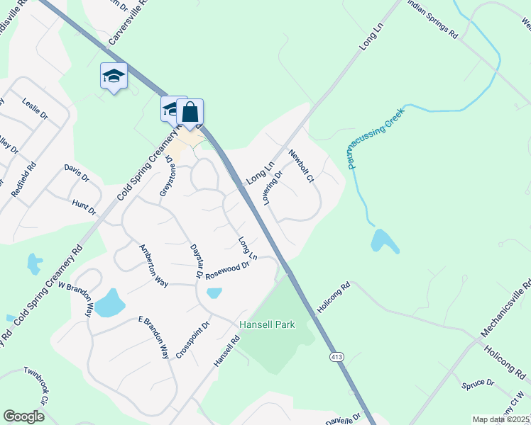 map of restaurants, bars, coffee shops, grocery stores, and more near 5184 Lovering Drive in Doylestown