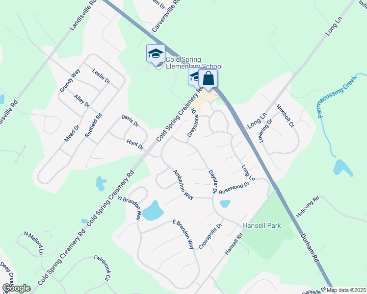 map of restaurants, bars, coffee shops, grocery stores, and more near 3924 Daystar Drive in Doylestown