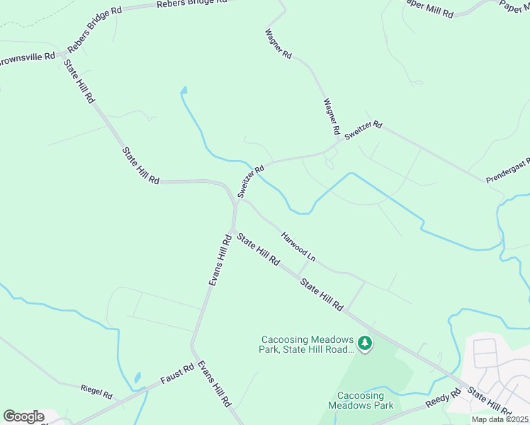 map of restaurants, bars, coffee shops, grocery stores, and more near 3377 Harwood Lane in Sinking Spring