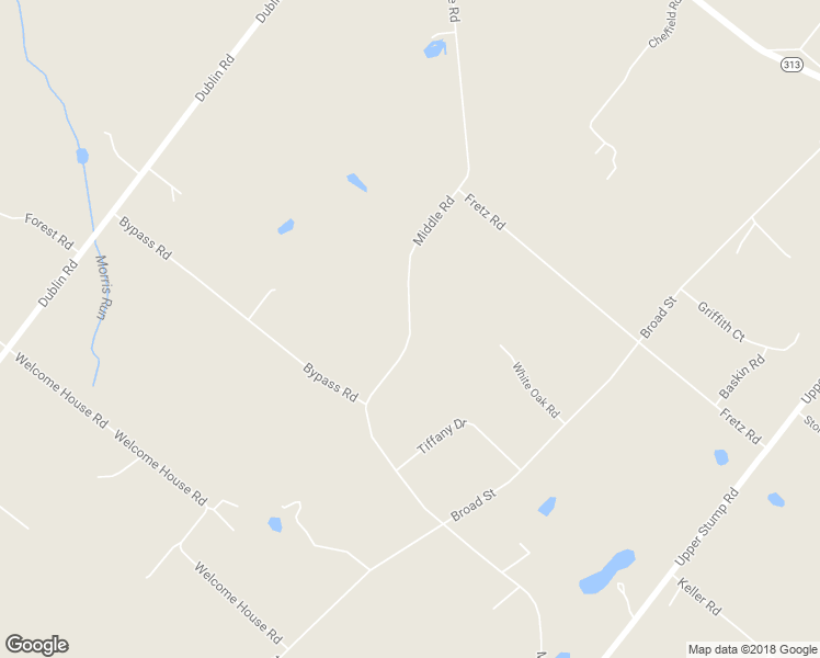 map of restaurants, bars, coffee shops, grocery stores, and more near 505 Middle Road in Perkasie