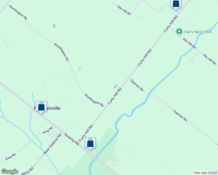 map of restaurants, bars, coffee shops, grocery stores, and more near 3837 Curly Hill Road in Doylestown