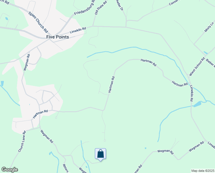 map of restaurants, bars, coffee shops, grocery stores, and more near 386 Hartman Road in Reading