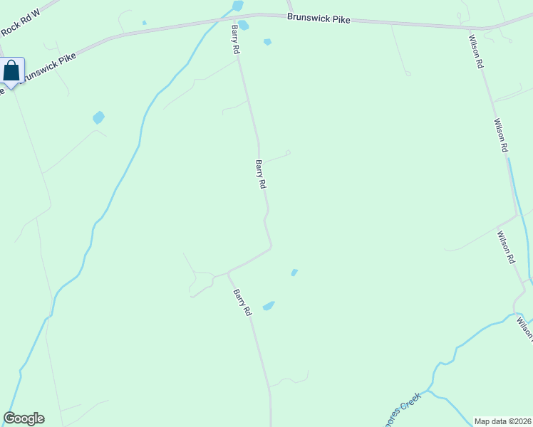 map of restaurants, bars, coffee shops, grocery stores, and more near 34 Barry Road in Lambertville