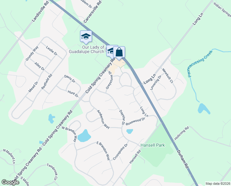 map of restaurants, bars, coffee shops, grocery stores, and more near 5115 Barness Court in Doylestown