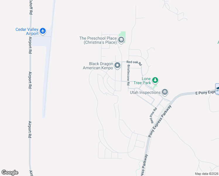 map of restaurants, bars, coffee shops, grocery stores, and more near 7587 Timber Country Road in Eagle Mountain