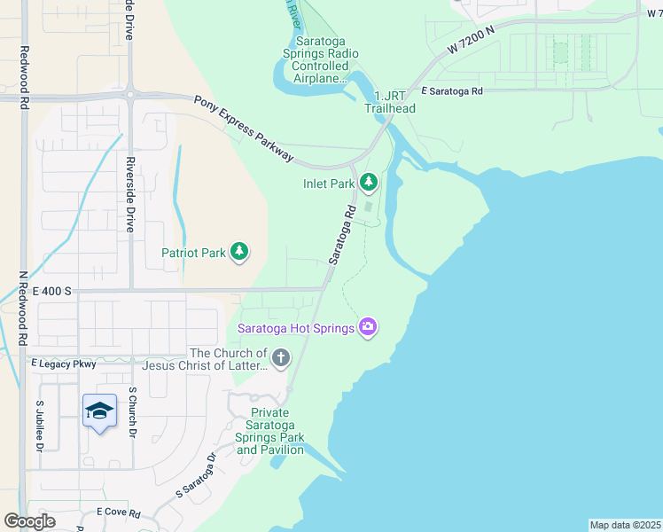 map of restaurants, bars, coffee shops, grocery stores, and more near North Saratoga Road in Saratoga Springs