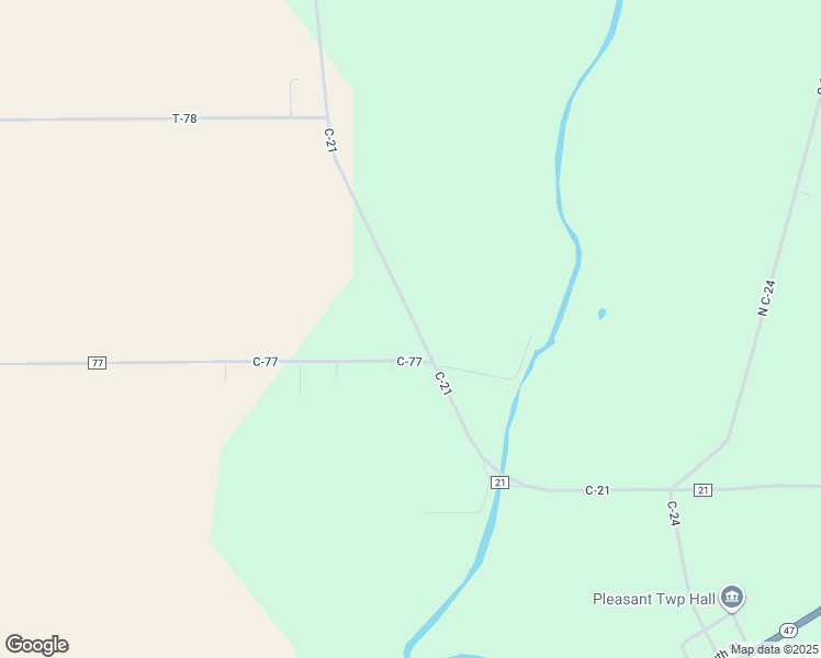 map of restaurants, bars, coffee shops, grocery stores, and more near 1396-1698 C-21 in De Graff