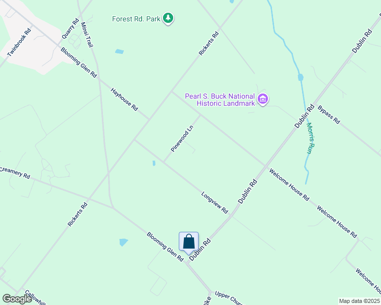 map of restaurants, bars, coffee shops, grocery stores, and more near 118 Pinewood Lane in Perkasie