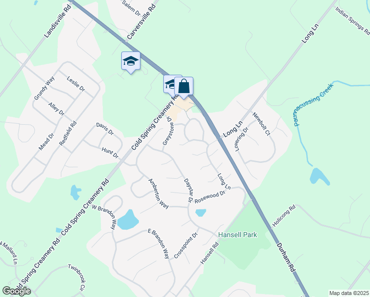 map of restaurants, bars, coffee shops, grocery stores, and more near 5143 Barness Court in Doylestown
