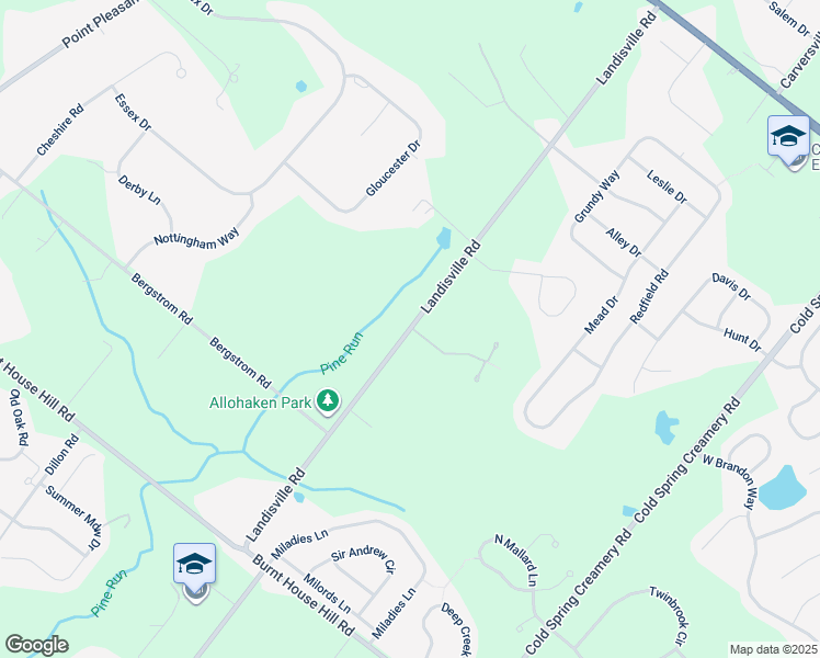 map of restaurants, bars, coffee shops, grocery stores, and more near 4759 Landisville Road in Doylestown