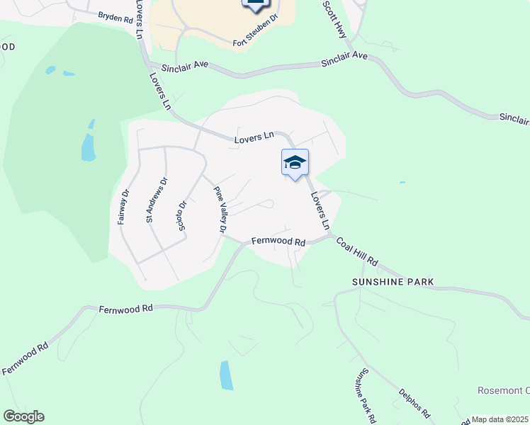 map of restaurants, bars, coffee shops, grocery stores, and more near 235 Eldorado Drive in Steubenville