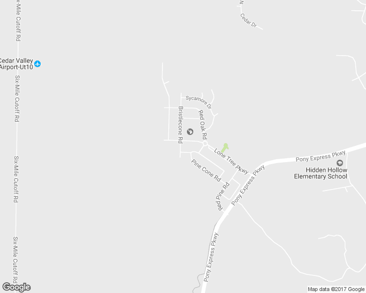 map of restaurants, bars, coffee shops, grocery stores, and more near 7594 Bristlecone Road in Eagle Mountain