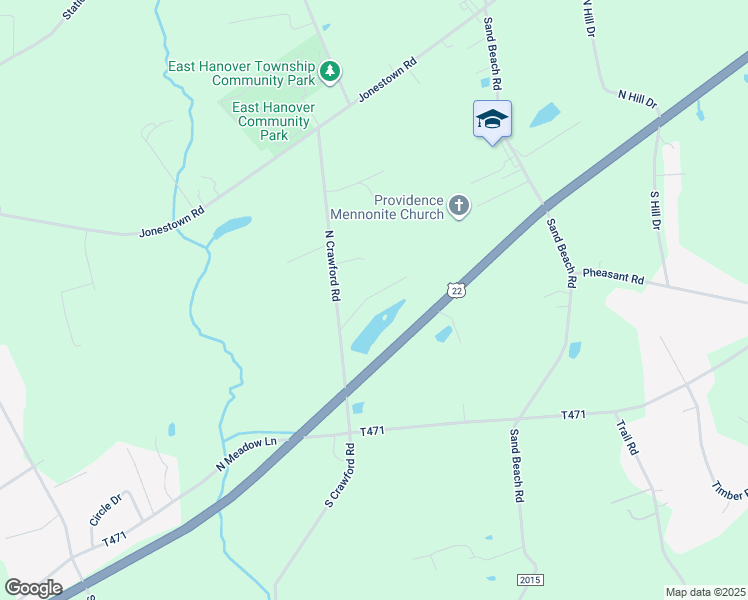 map of restaurants, bars, coffee shops, grocery stores, and more near 152 West Caren Drive in Grantville