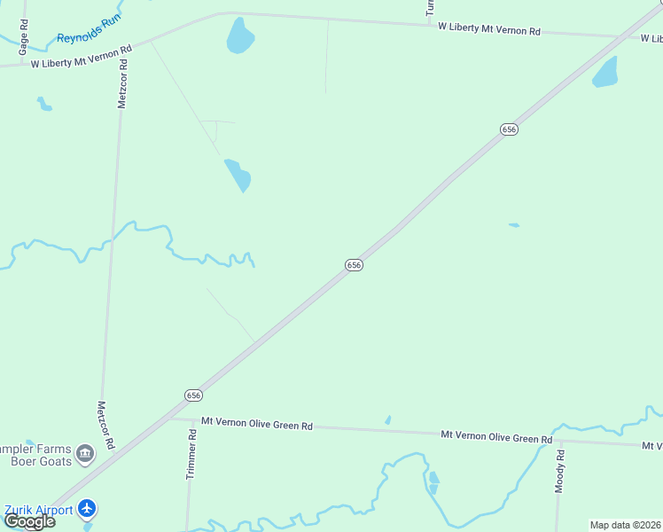 map of restaurants, bars, coffee shops, grocery stores, and more near 5331 Ohio 656 in Centerburg