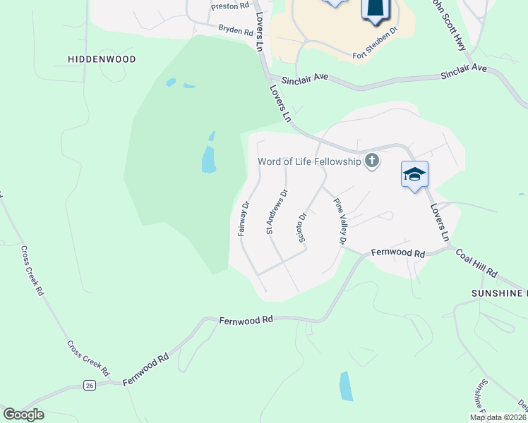 map of restaurants, bars, coffee shops, grocery stores, and more near 4523 Saint Andrews Drive in Steubenville