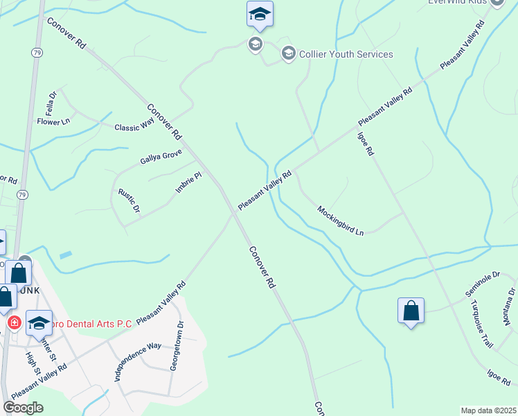 map of restaurants, bars, coffee shops, grocery stores, and more near 134 Conover Road in Marlboro Township