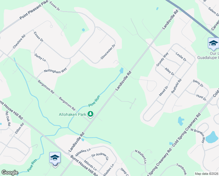 map of restaurants, bars, coffee shops, grocery stores, and more near 4783 Landisville Road in Doylestown