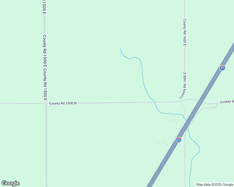 map of restaurants, bars, coffee shops, grocery stores, and more near 1552 County Road 3300 North in Rantoul