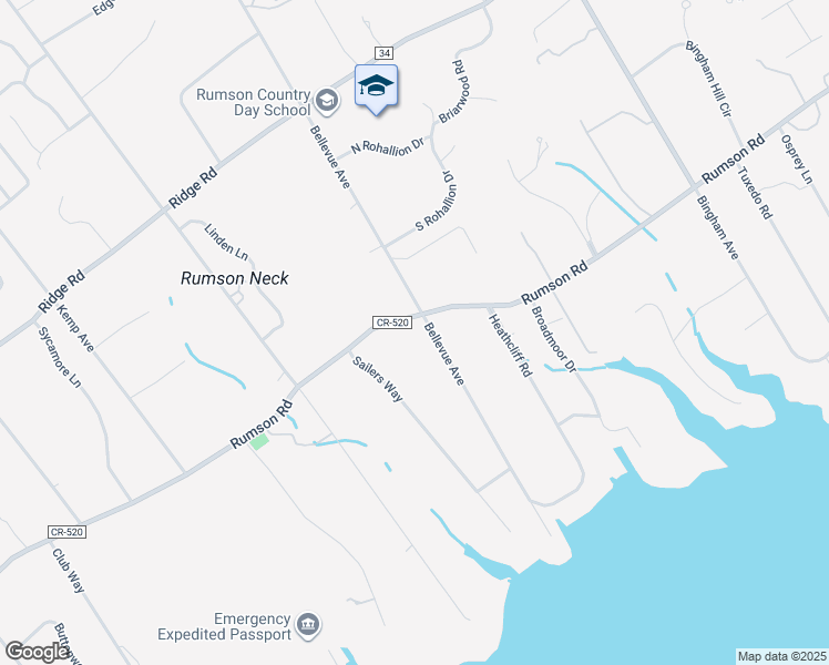 129 Rumson Road, Rumson NJ Walk Score