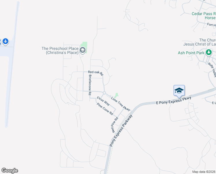 map of restaurants, bars, coffee shops, grocery stores, and more near 7688 Weeping Cherry Lane in Eagle Mountain