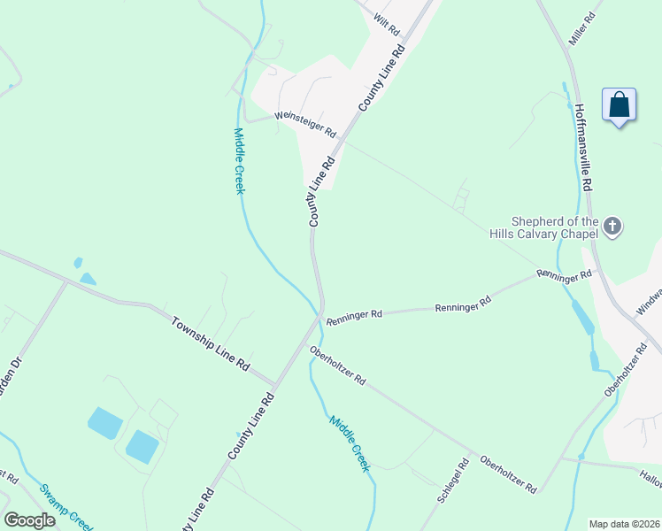 map of restaurants, bars, coffee shops, grocery stores, and more near 1548 County Line Road in Gilbertsville