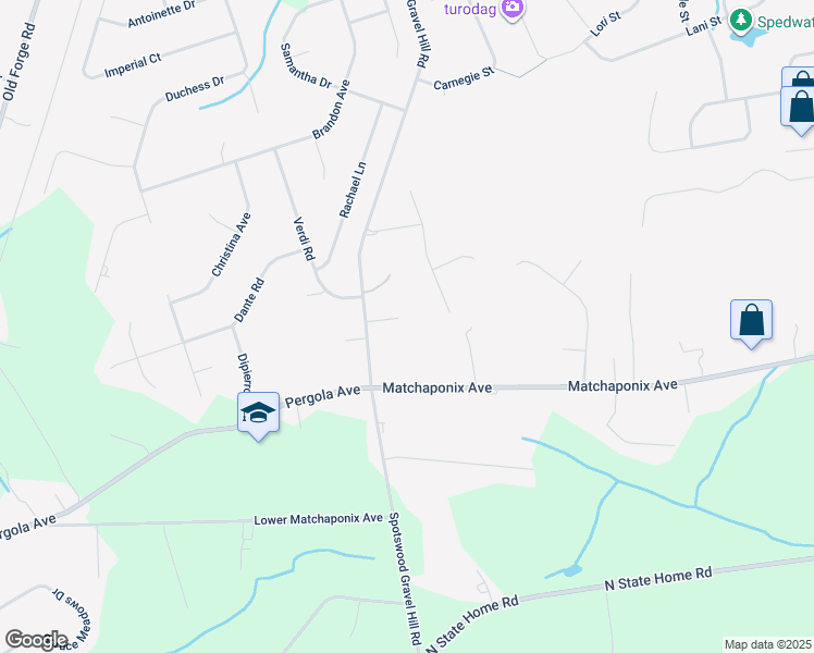 map of restaurants, bars, coffee shops, grocery stores, and more near 6 Alex Court in Monroe Township