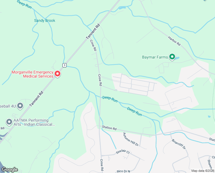 map of restaurants, bars, coffee shops, grocery stores, and more near 117 Crine Road in Marlboro