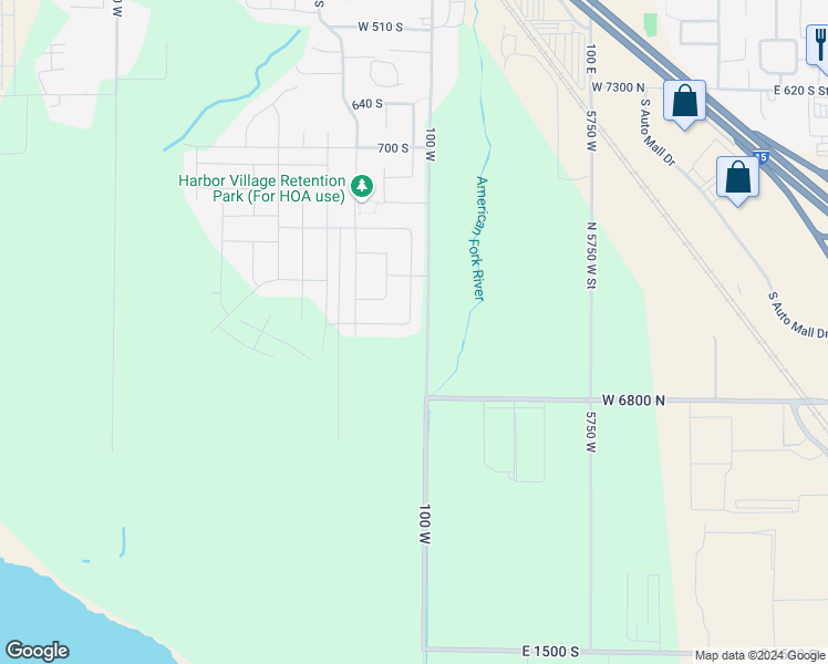 map of restaurants, bars, coffee shops, grocery stores, and more near 942 120 West in American Fork
