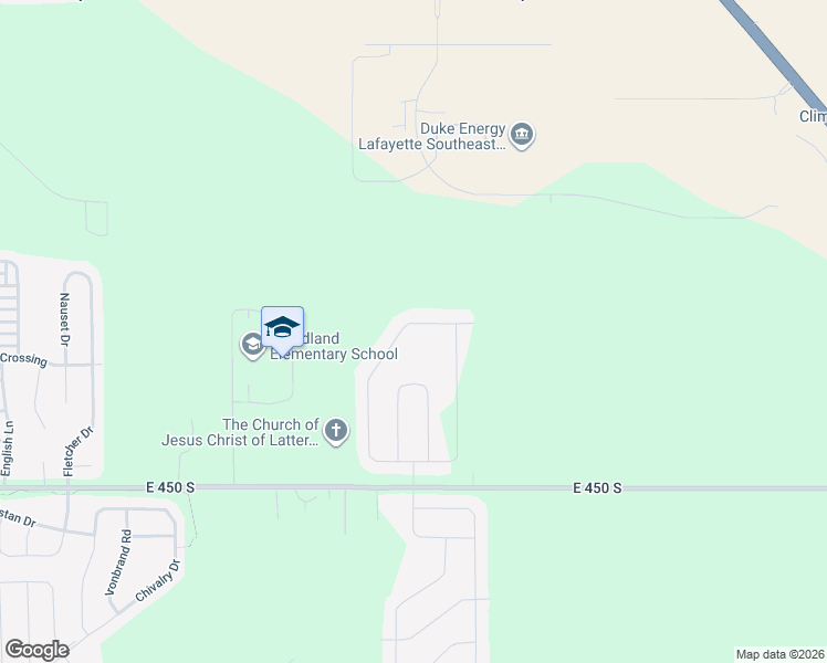map of restaurants, bars, coffee shops, grocery stores, and more near 3625 Regatta Drive in Lafayette