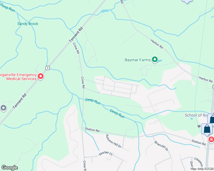map of restaurants, bars, coffee shops, grocery stores, and more near 69 Village Rd in Marlboro