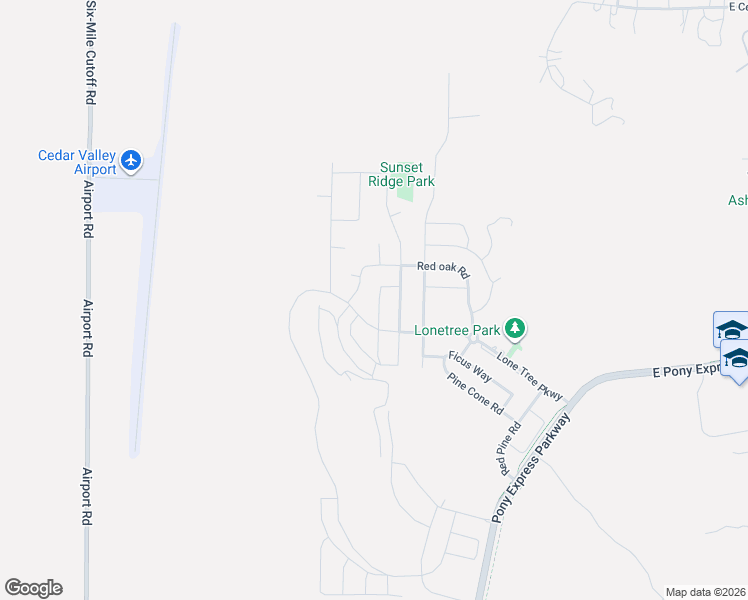 map of restaurants, bars, coffee shops, grocery stores, and more near 7693 North Secretariat Road in Eagle Mountain