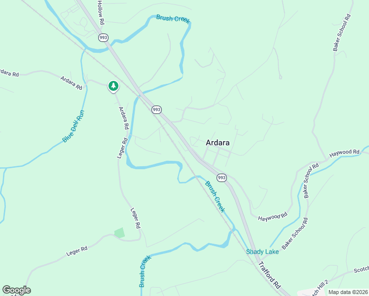 map of restaurants, bars, coffee shops, grocery stores, and more near 12800 Pennsylvania 993 in Ardara