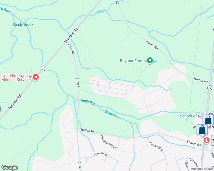 map of restaurants, bars, coffee shops, grocery stores, and more near 69 Village Road in Marlboro