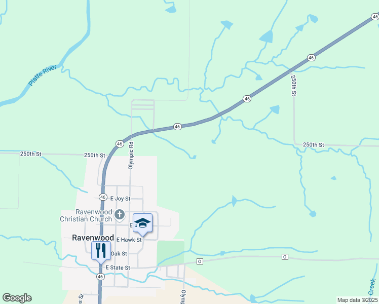 map of restaurants, bars, coffee shops, grocery stores, and more near in Ravenwood