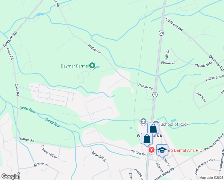 map of restaurants, bars, coffee shops, grocery stores, and more near 7 Hillside Terrace in Marlboro