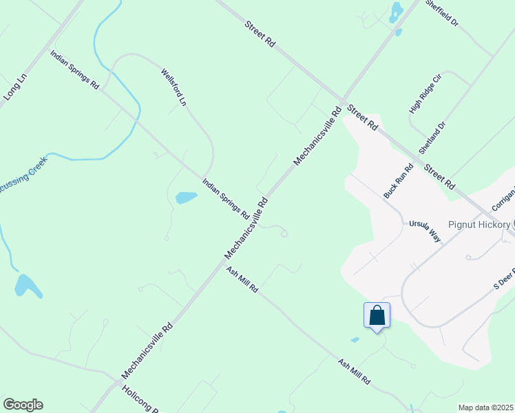 map of restaurants, bars, coffee shops, grocery stores, and more near 5728 Mechanicsville Road in Doylestown