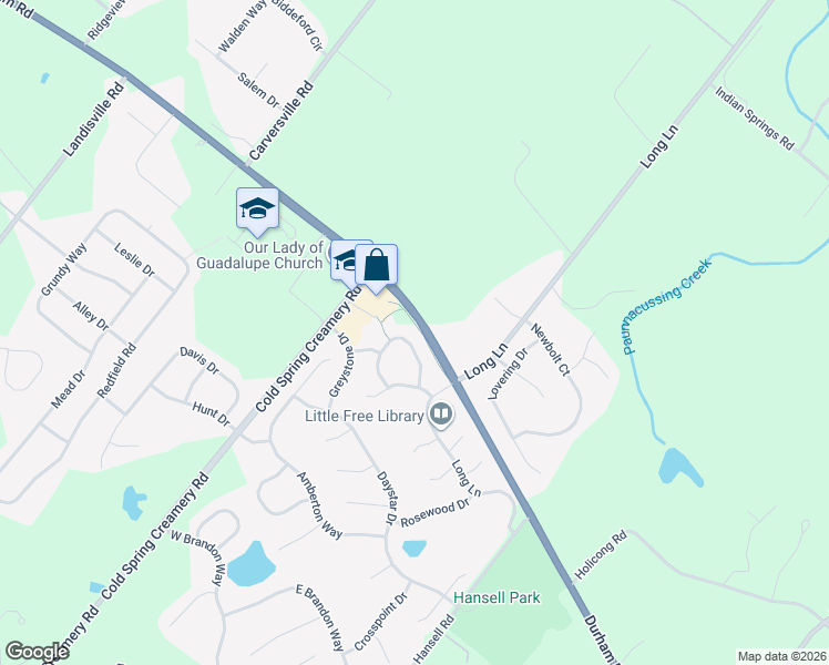map of restaurants, bars, coffee shops, grocery stores, and more near 3833 Nanlyn Farm Circle in Doylestown