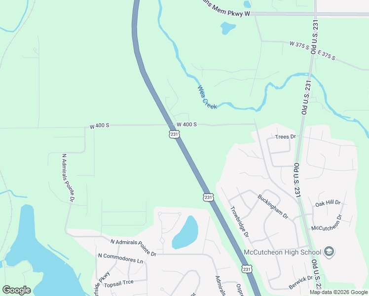map of restaurants, bars, coffee shops, grocery stores, and more near 4905 U.S. 231 in Lafayette