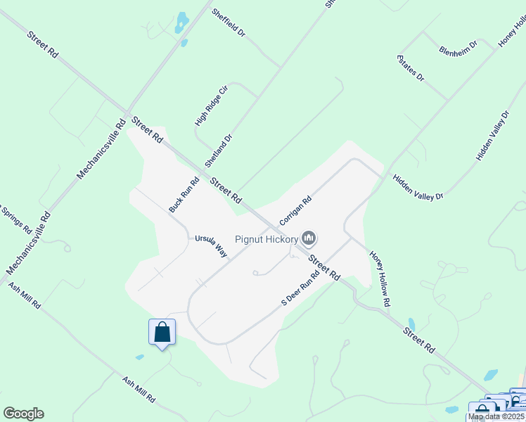 map of restaurants, bars, coffee shops, grocery stores, and more near 2971 Street Road in Doylestown