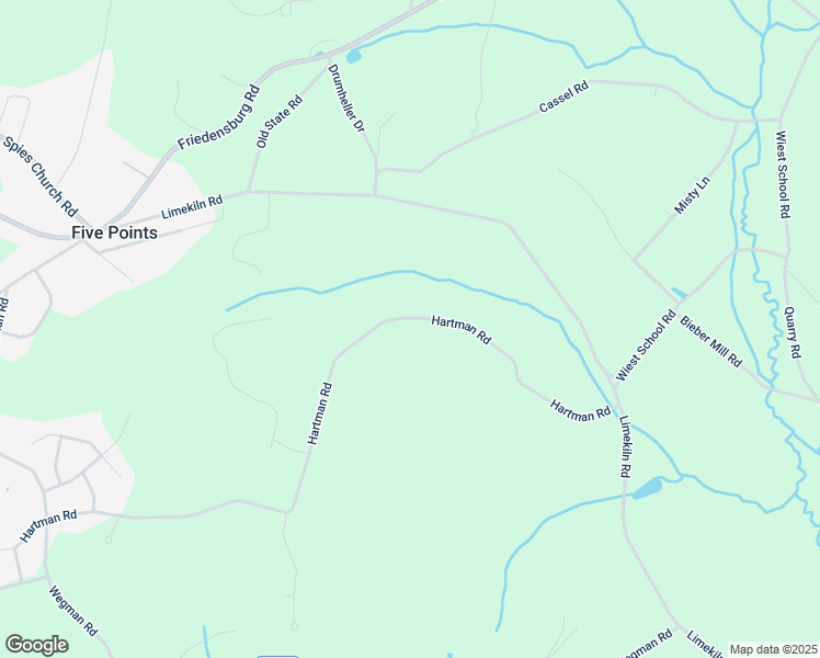 map of restaurants, bars, coffee shops, grocery stores, and more near 555 Hartman Road in Reading